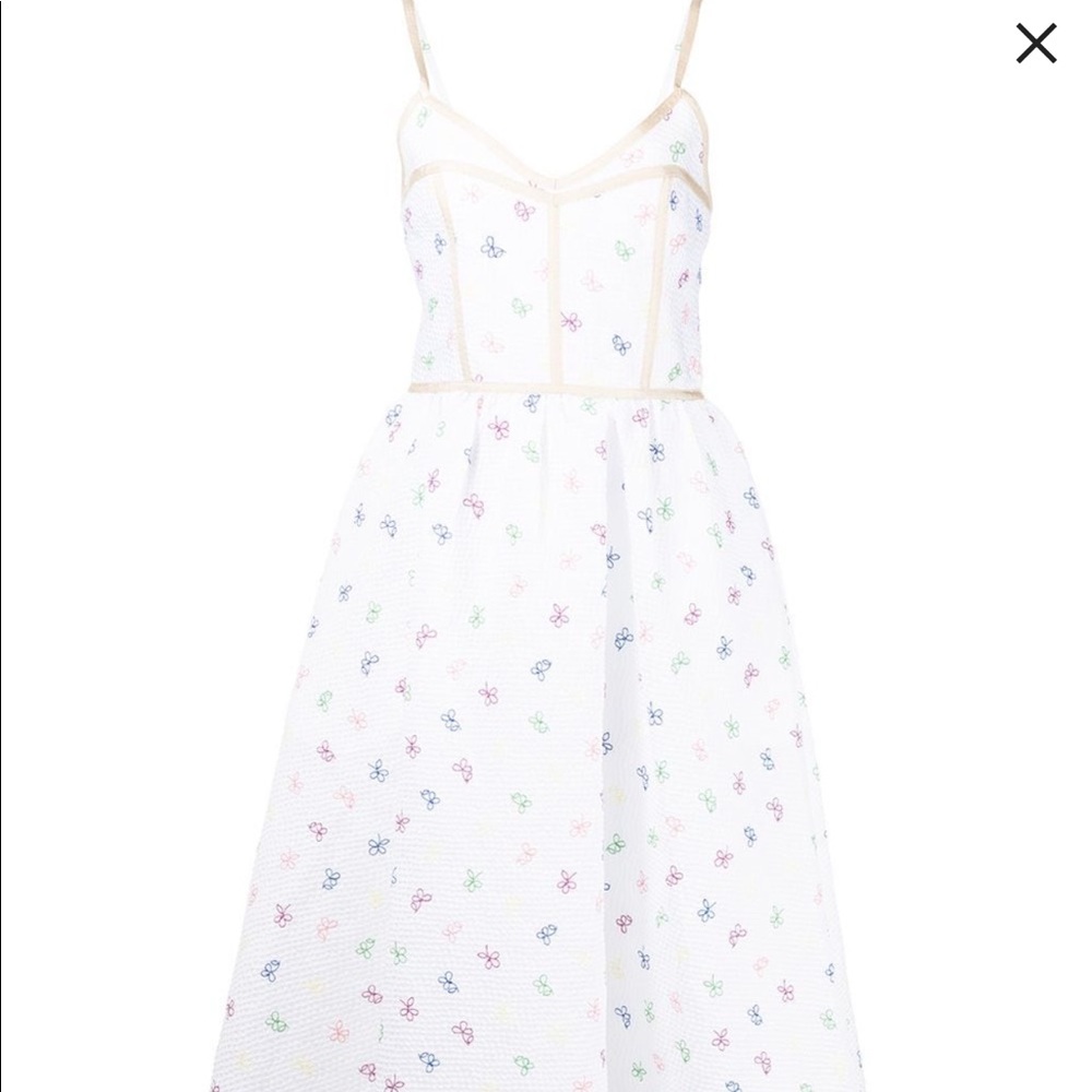 Rosie Assoulin floral embroidery shift dress - NWT